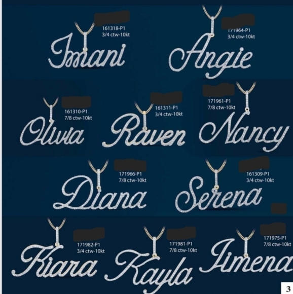 10kt Solid Gold Diamond Pendent - Picture 2 of 2